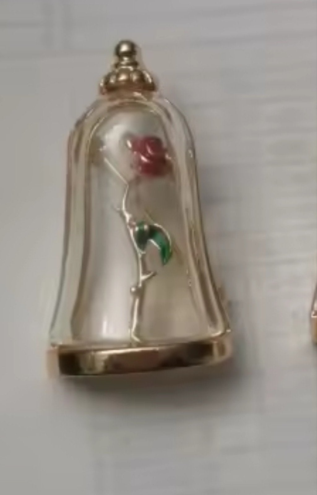 Nieuwe Broche - Roos onder stolp, Ophalen, Overige materialen, 4 tot 7 cm, Nieuw
