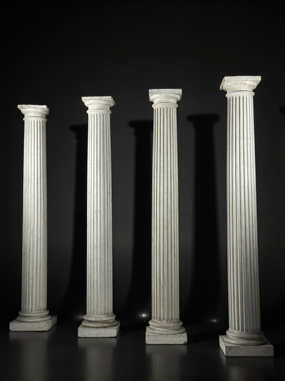 Set van 4 Neoclassistische zuilen 19e eeuw, Ophalen, Zo goed als nieuw