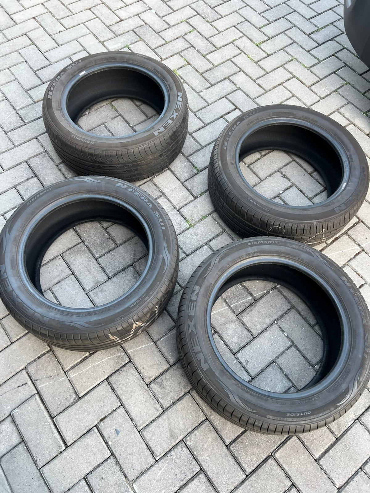 215 55 17 nexen zomerbanden 6mm, Ophalen of Verzenden, Zo goed als nieuw