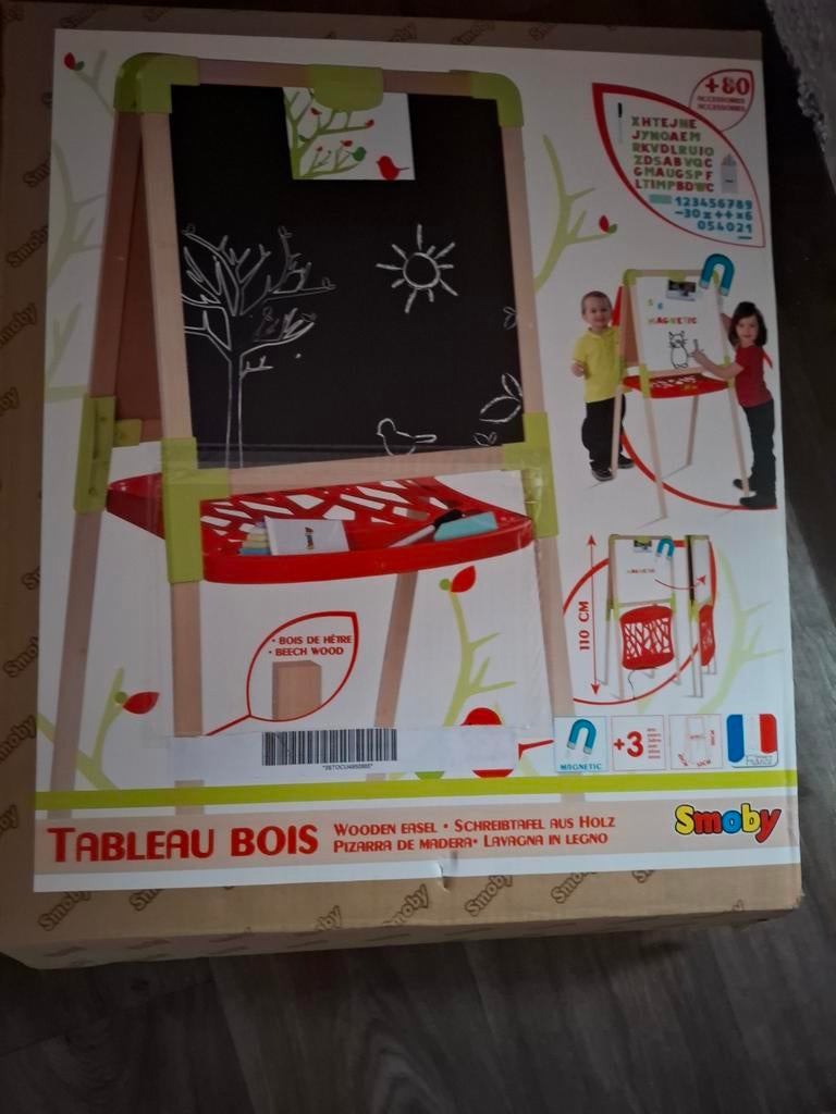 Magneetbord / Krijtbord - Staand smoby, Kinderen en Baby's, Speelgoed | Educatief en Creatief, Zo goed als nieuw, Taal en Lezen