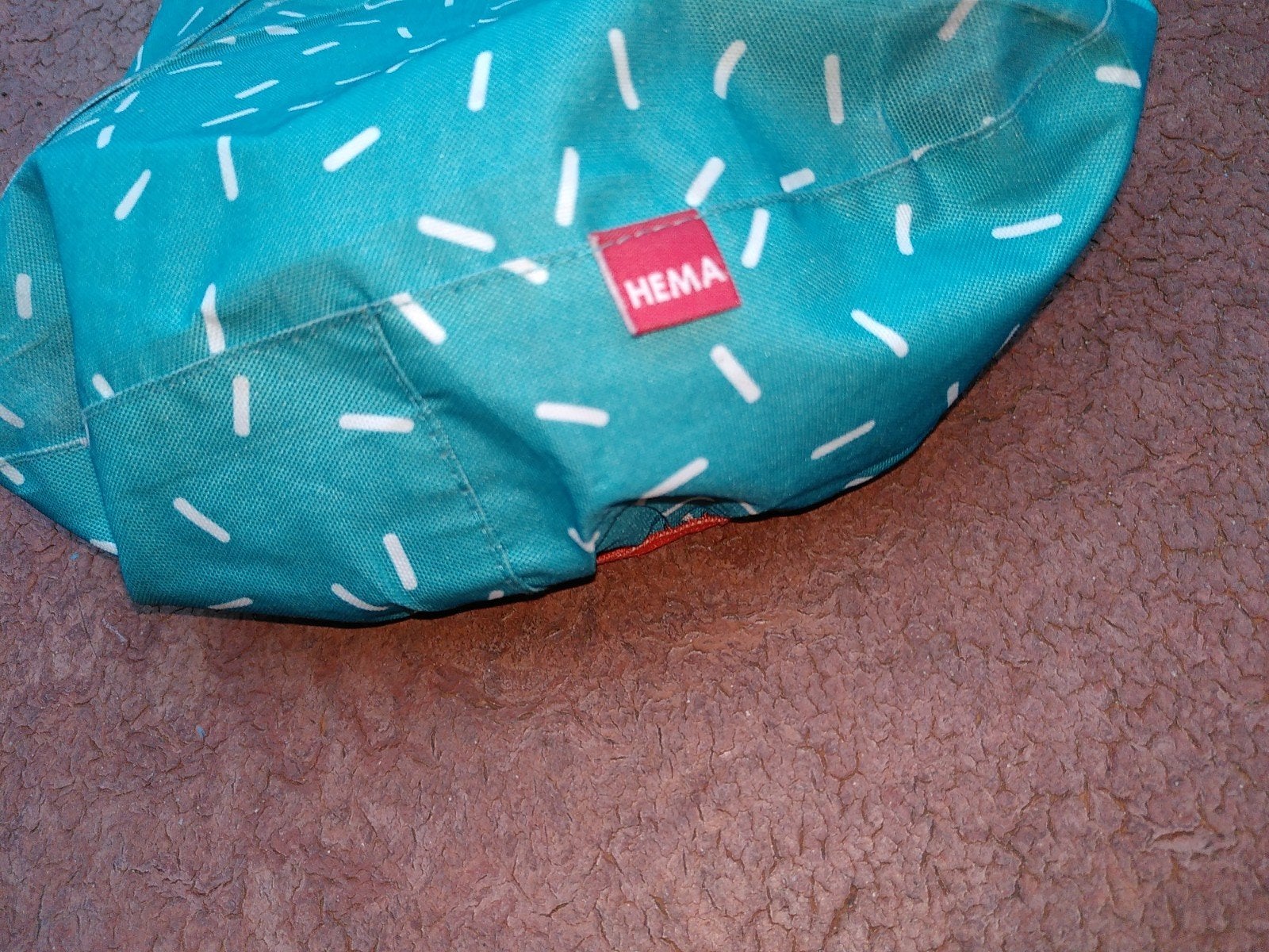 Hema zadeldekje, turquoise met stippen,  te halen in Gein 3, Ophalen of Verzenden, Gebruikt, Hema