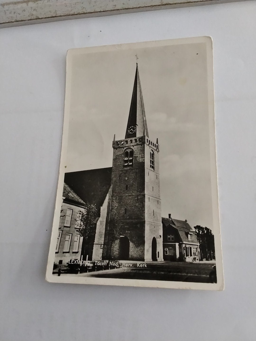 Oude Ansichtkaart Lexmond Hervormde Kerk Gelopen, Verzamelen, Ophalen of Verzenden, 1940 tot 1960, Gelopen, Zuid-Holland