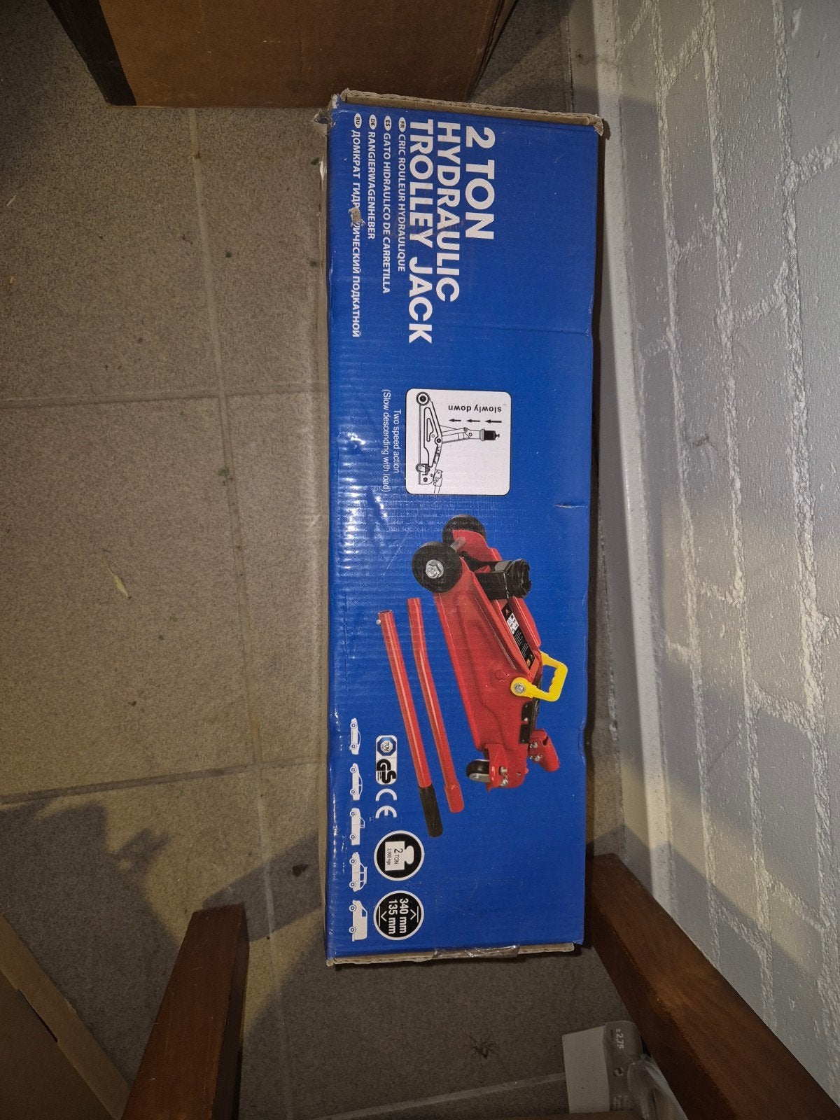 2 Ton Hydraulische Garagekrik, Auto diversen, Ophalen, Zo goed als nieuw, Hydraulisch, Garagekrik