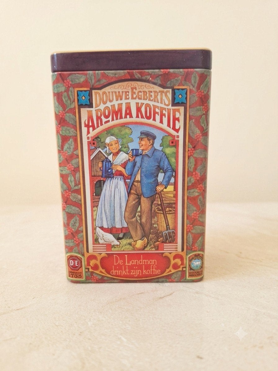 Vintage Douwe Egberts Aroma Koffieblik "De Landman", Antiek en Kunst, Ophalen of Verzenden