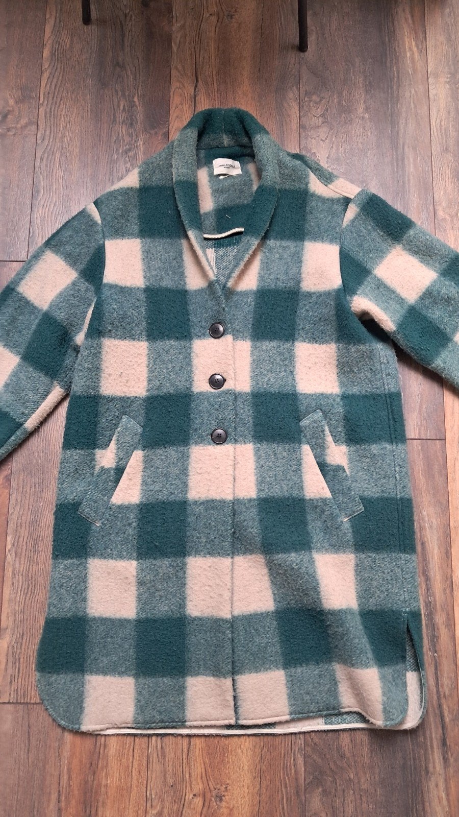 Isabel Marant Étoile wollen jas - Geruit, Kleding | Dames, Meerkleurig, Ophalen of Verzenden, Gedragen, Maat 38/40 (M)