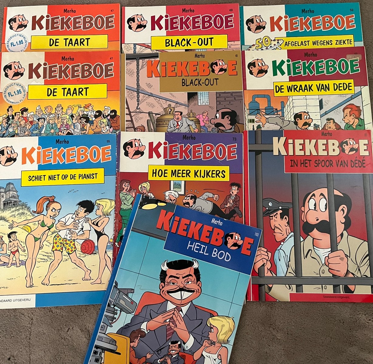 Kiekeboe stripboeken - Diverse titels, Meerdere stripboeken, Ophalen of Verzenden, Gelezen