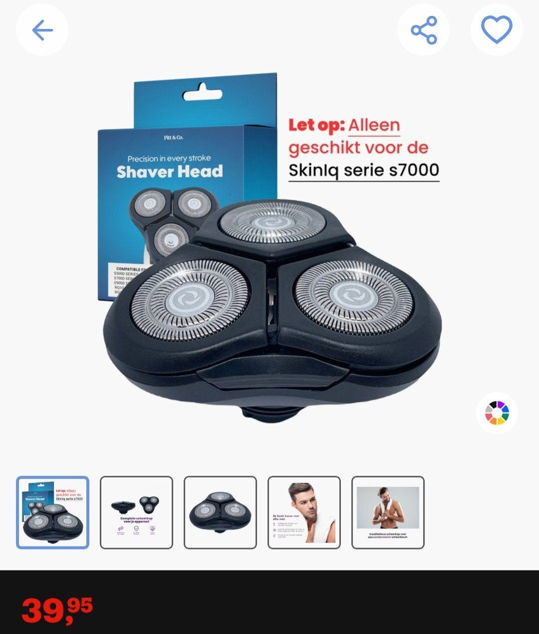 Scheerkop voor de Philips 7000 serie, Ophalen, Nieuw, Scheren en Epileren