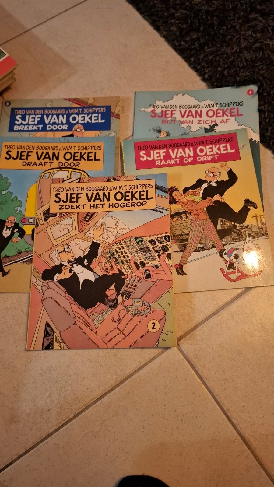 sjef van oekel wim t schippers dolf brouwers stripboeken, Boeken, Meerdere comics, Ophalen of Verzenden, Gelezen, Europa
