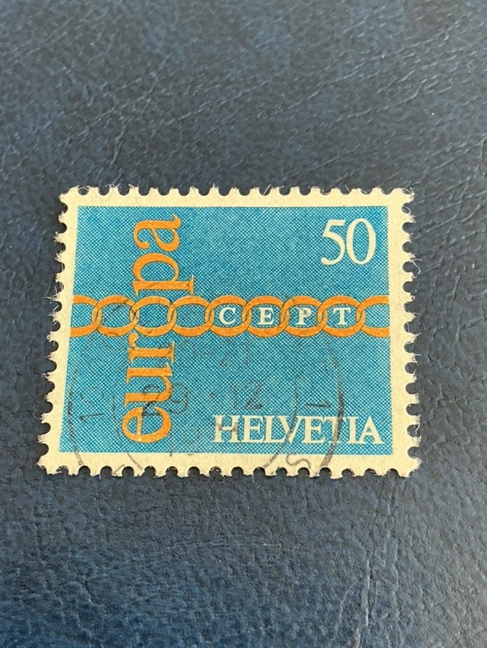 Helvetia CEPT  1971, Verzenden, Gestempeld