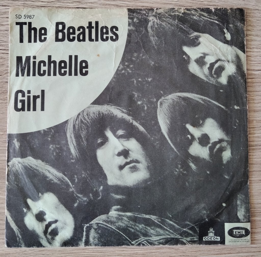 Beatles Deense single Michelle, Cd's en Dvd's, Vinyl Singles, Ophalen of Verzenden, Gebruikt, 7 inch, Pop