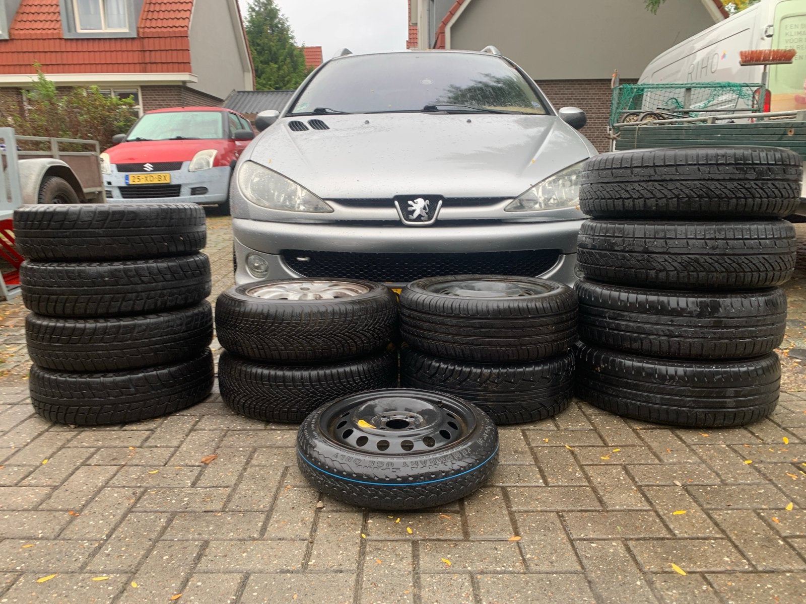 Winterbanden & zomerbandenen 14 & 15 inch, ruime profielen, Auto-onderdelen, Banden en Velgen, Ophalen, 14 inch, Gebruikt, 175 mm