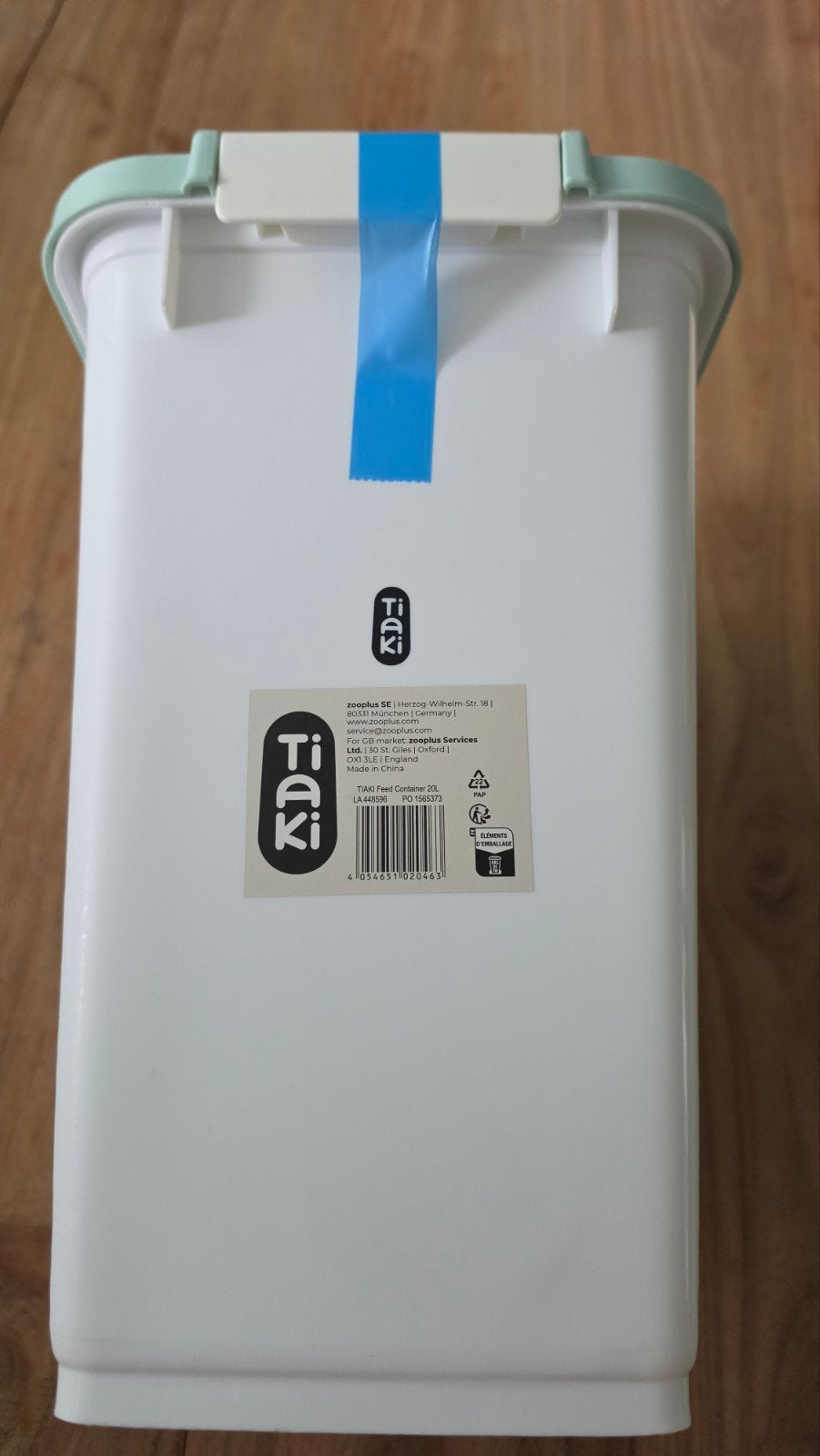 Tiaki Voercontainer 20 liter Huisdieren, Ophalen of Verzenden