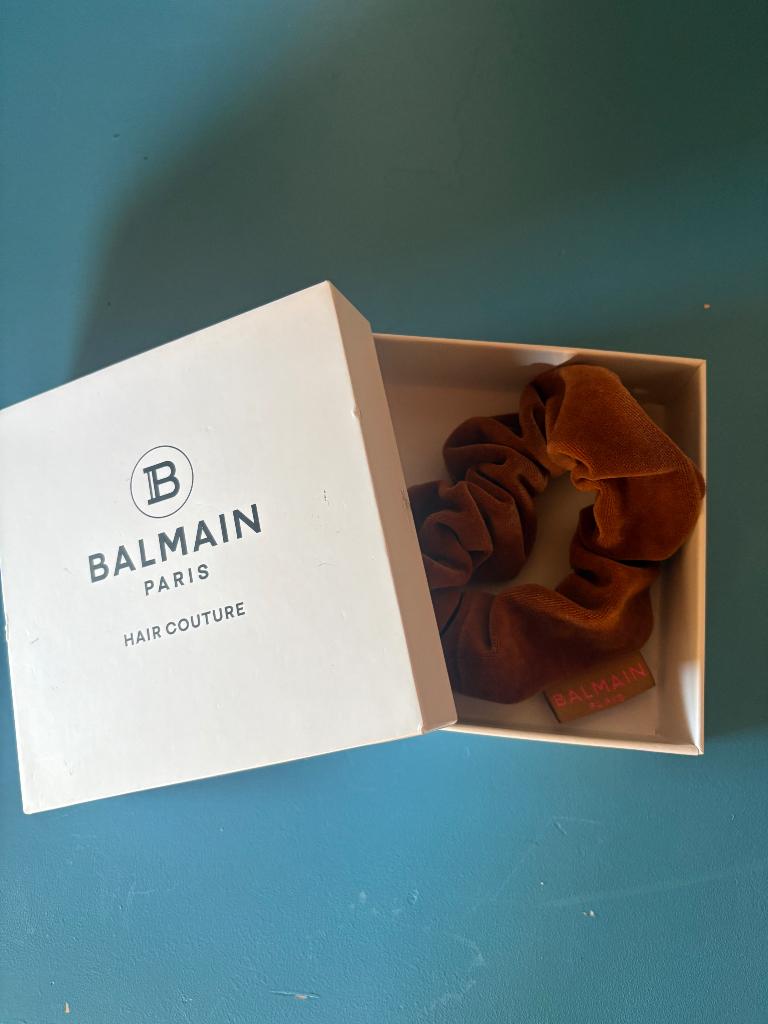 Balmain haarelastiek / scrunchie kleur caramel, nieuwstaat., Ophalen of Verzenden, Zo goed als nieuw, Overige typen
