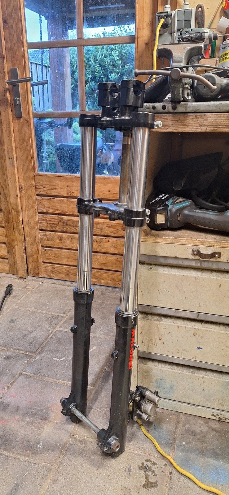 Derbi DRD Vork 15mm AS met voorrem en kroonplaten, Ophalen of Verzenden, Gebruikt, Overige typen, Derbi