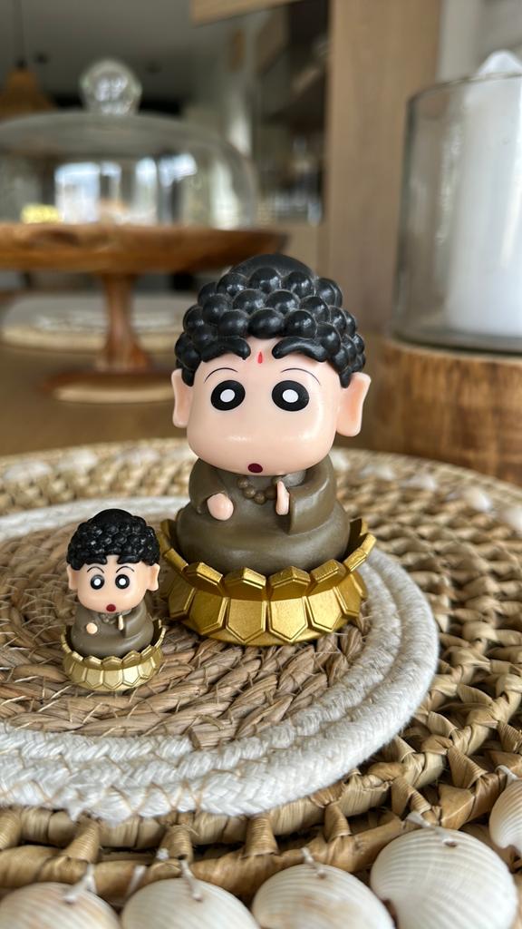 Nieuw Shin Chan Boeddha pop  set, Ophalen of Verzenden, Nieuw