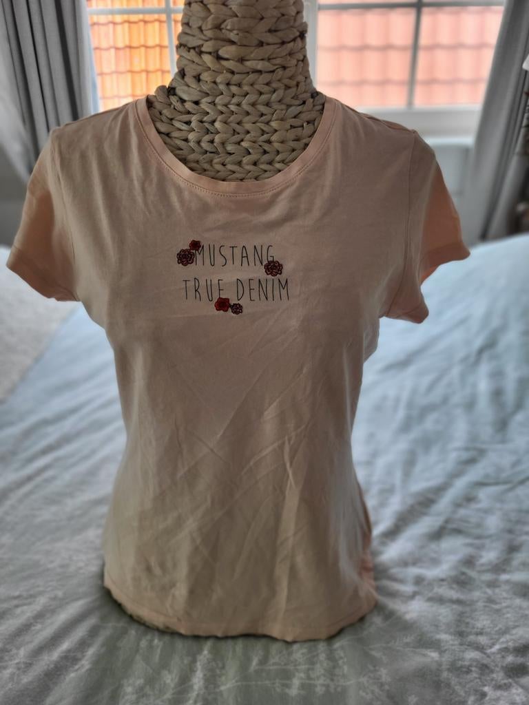 Mustang tshirt roze maat S, Ophalen of Verzenden, Korte mouw, Mustang, Roze