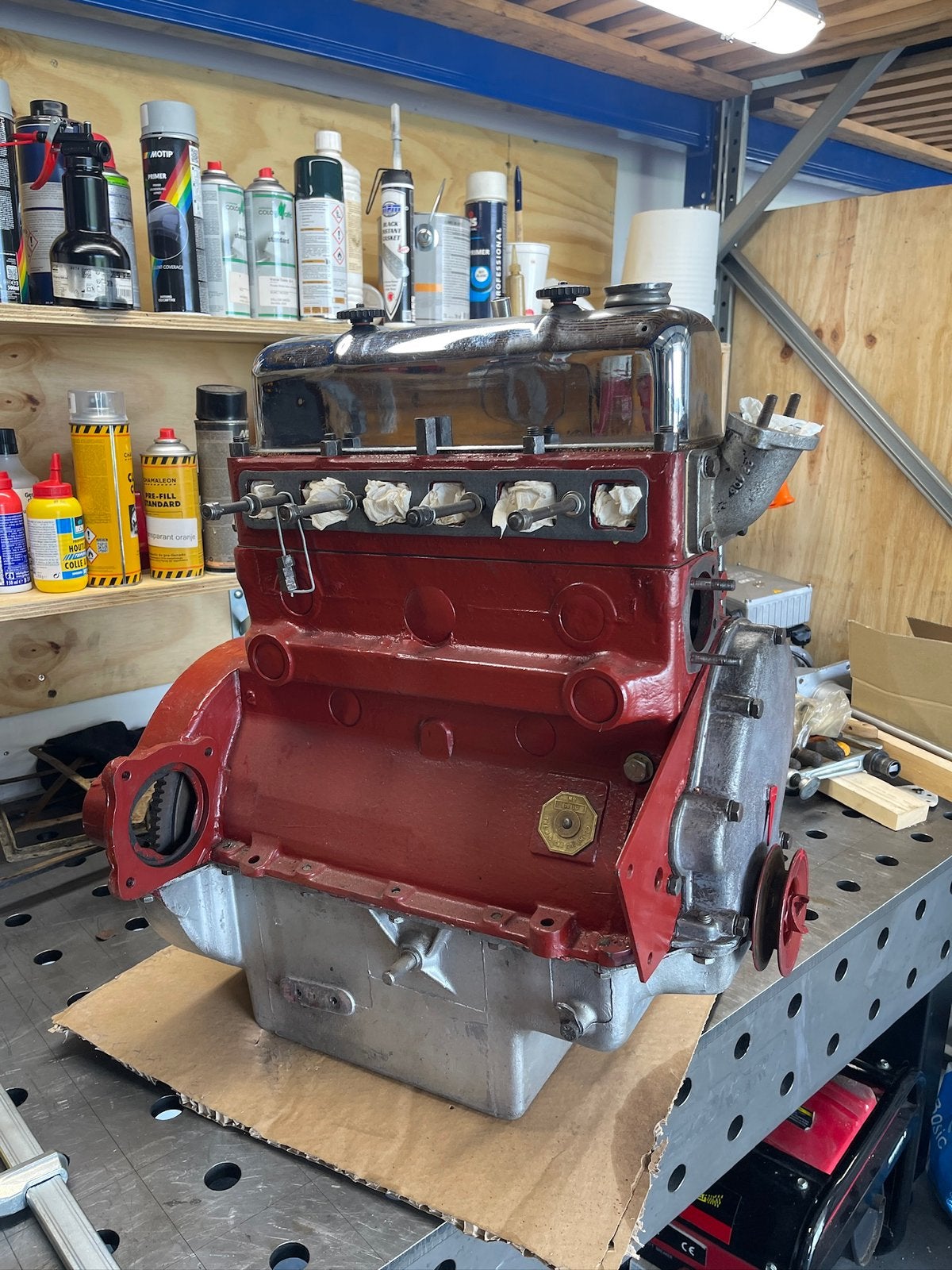 MG TD XPAG reviserende motor, Ophalen, MG