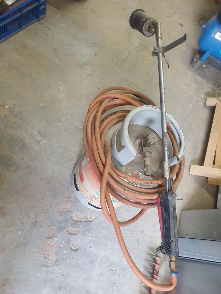 Brander met gasfles, Ophalen, Overige materialen, Zwart, 15 m² of meer