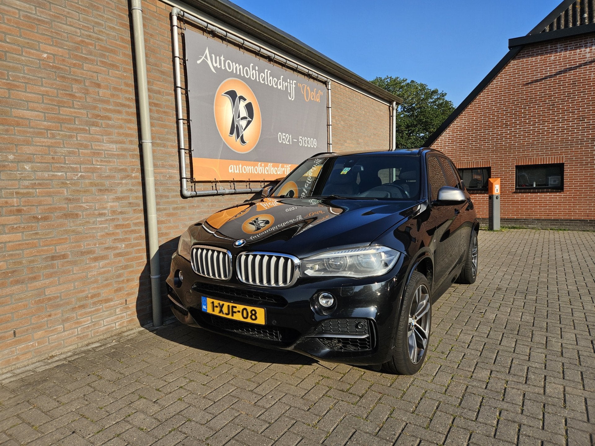 BMW X5 M50d (bj 2014, automaat), 2993 cc, Zwart, Leder, Bedrijf