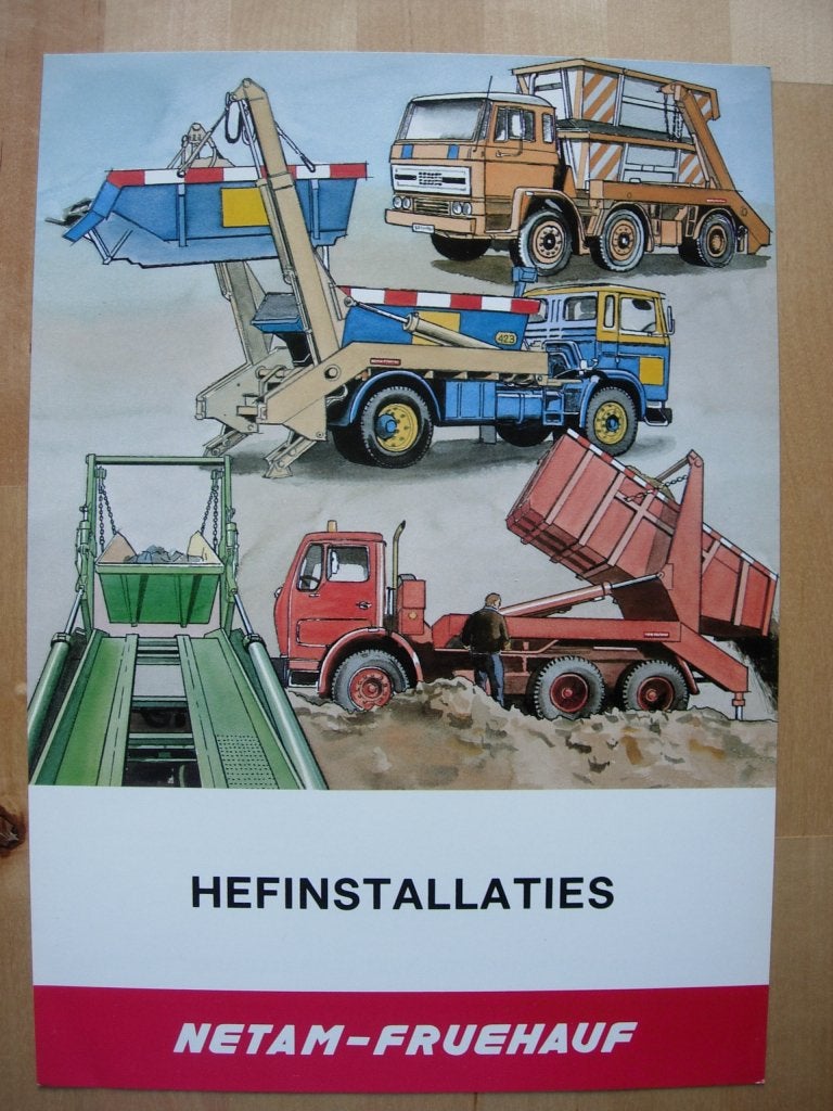 Netam Freuhauf 1979 Brochure – Hefinstallaties, Netam, Ophalen of Verzenden, Zo goed als nieuw, Overige merken