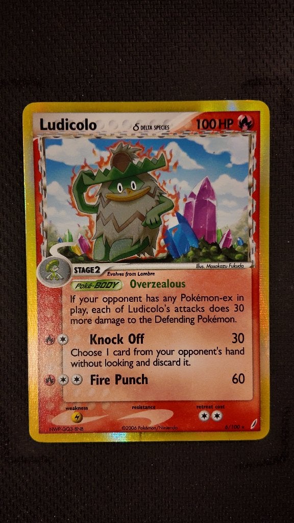 Ludicolo δ 4 6 Crystal Guardians | Pokemon kaart, Ophalen, Zo goed als nieuw, Losse kaart, Foil