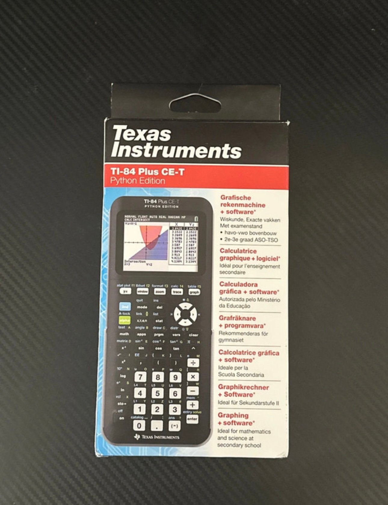 Texas Instruments TI-84 Plus CE-T Python Edition, Ophalen, Grafische rekenmachine, Zo goed als nieuw