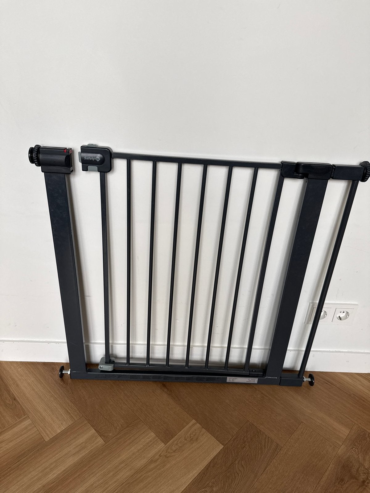 Safety 1st Easy Close Metal Traphekje - Zwart, Kinderen en Baby's, Traphekjes, Ophalen, Gebruikt, Klemhekje, Metaal of IJzer