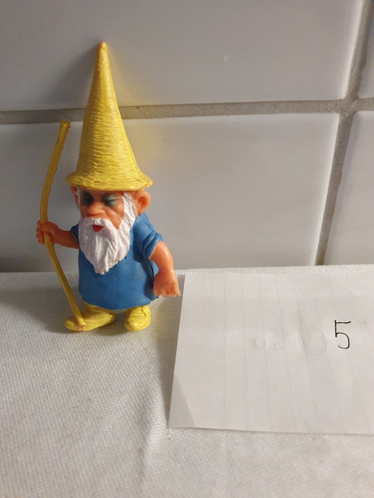 David,  Rien Poortvliet, kabouter, herfst, BRB Rubber 8,5 cm, Verzamelen, Ophalen of Verzenden, Zo goed als nieuw