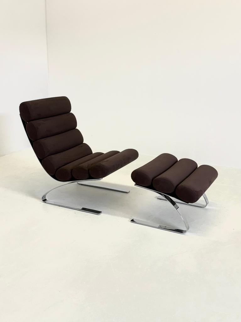 Sinus fauteuil van Reinhold Adolf & Schröpfer voor COR, Ophalen, -, Leer, -
