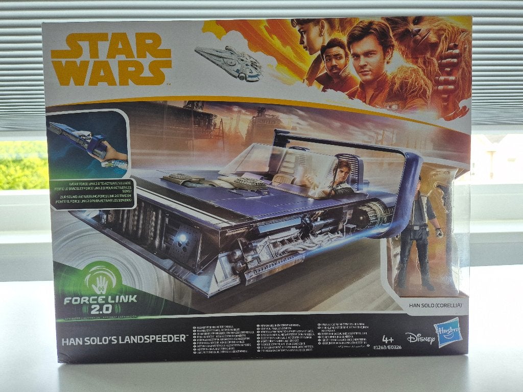 Star Wars Force Link 2.0 Han Solo's Landspeeder + Han Solo, Ophalen of Verzenden, Nieuw, Actiefiguurtje