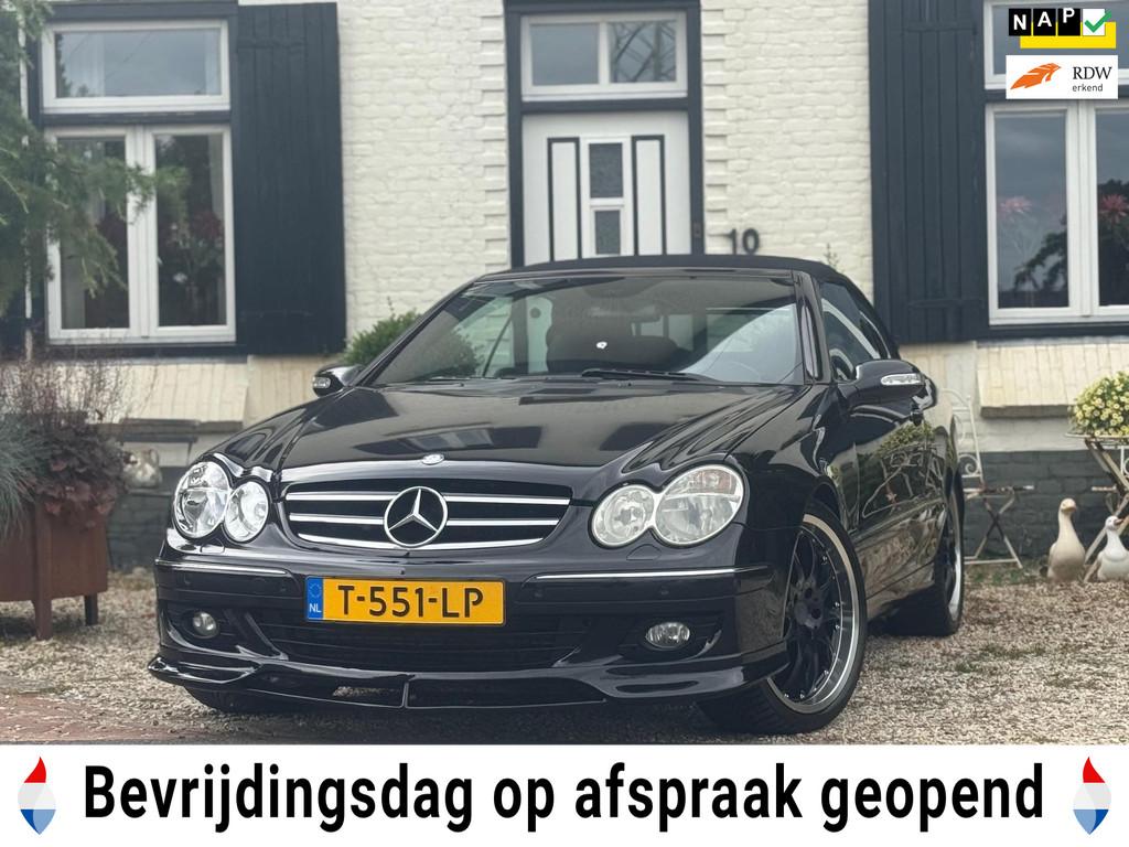 Mercedes-Benz CLK-klasse Cabrio 200 K. Elegance|Cabrio|Autom, Auto's, Automaat, Achterwielaandrijving, Gebruikt, Zwart