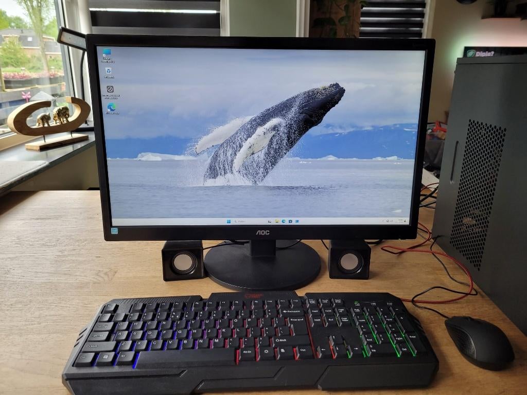 complete i5  game pc, Computers en Software, Met monitor, Zelf gebouwde pc, Refurbished, Ophalen of Verzenden