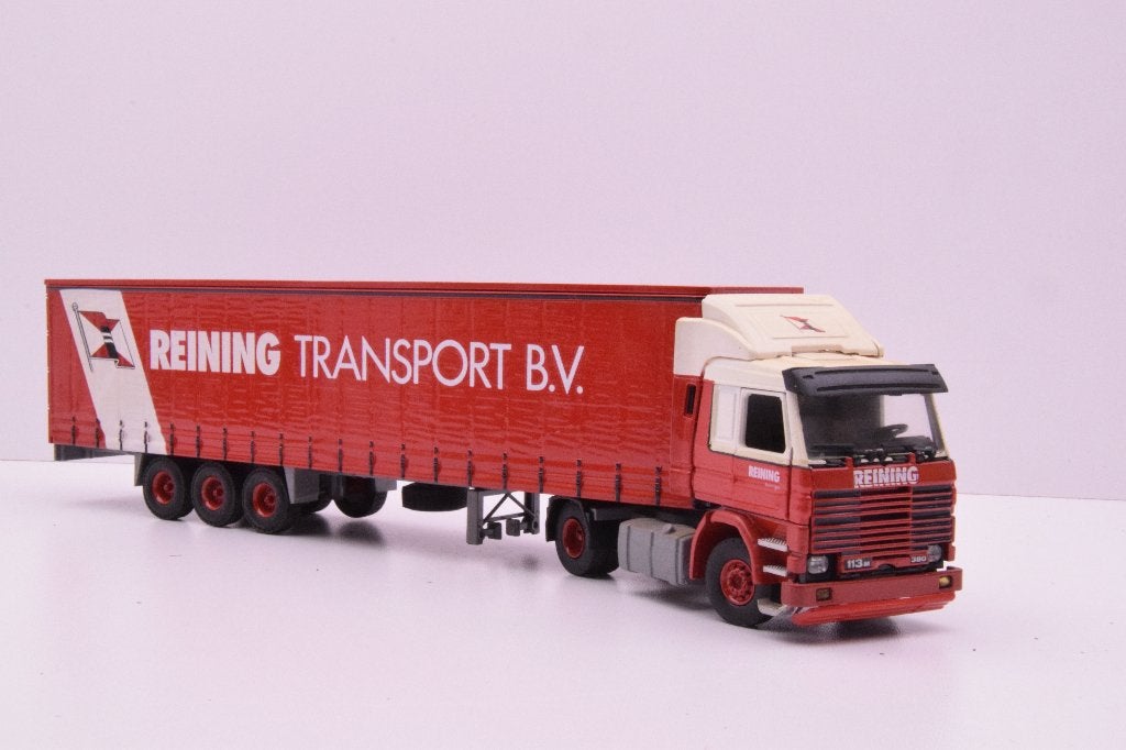 Scania 113M-380  ''  Reining Transport ''  Tekno, Ophalen of Verzenden, Zo goed als nieuw, Bus of Vrachtwagen, Tekno