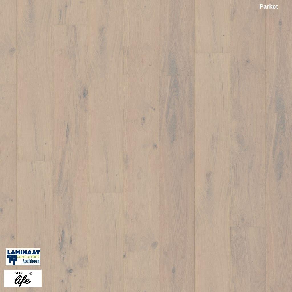 Lamel Parket Reseda Rustiek wit eiken 5101 - vooraf geoiled, Parket, Lamel parket vloer, 75 m² of meer, Nieuw