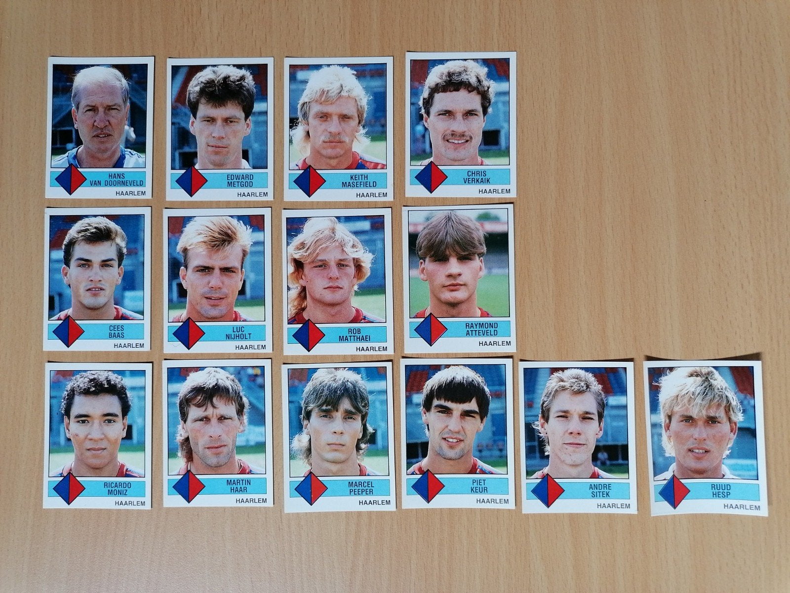 Panini Voetbal 87 Haarlem 14x., Ophalen of Verzenden, Zo goed als nieuw, Plaatje