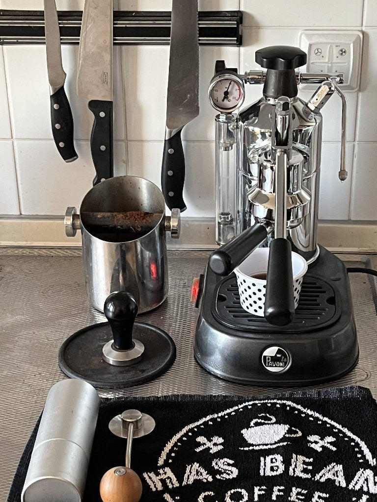 Pavoni Professional V2.4, Stoompijpje, Gebruikt, Koffiemachine, Ophalen of Verzenden