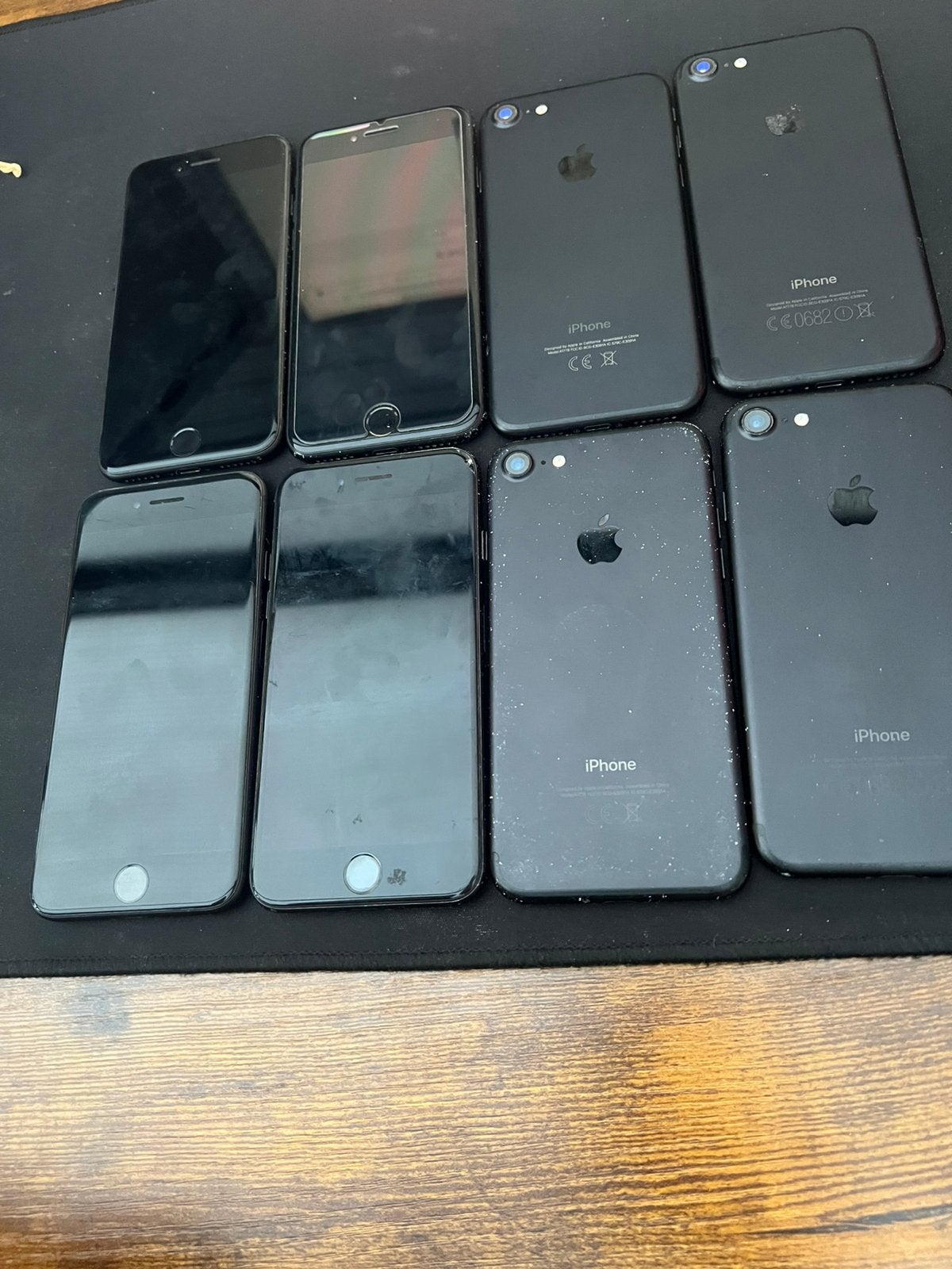 PARTIJ Apple Iphone 7 - 10 stuks - Goeie staat - Zwart, Telecommunicatie, Mobiele telefoons | Apple iPhone, 94 %, 128 GB, Zwart