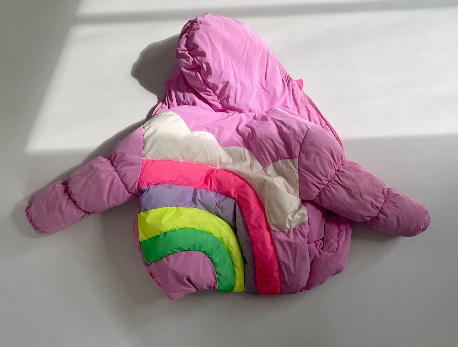 Billieblush Roze Regenboog Puffer Jas Maat 108, Ophalen of Verzenden, Gebruikt, Meisje, Jas