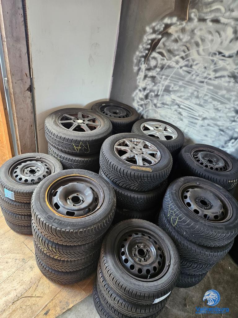 Partij velgen met band 9 sets 15 16 inch Audi Citroen Toyota, Ophalen, Gebruikt, -, -