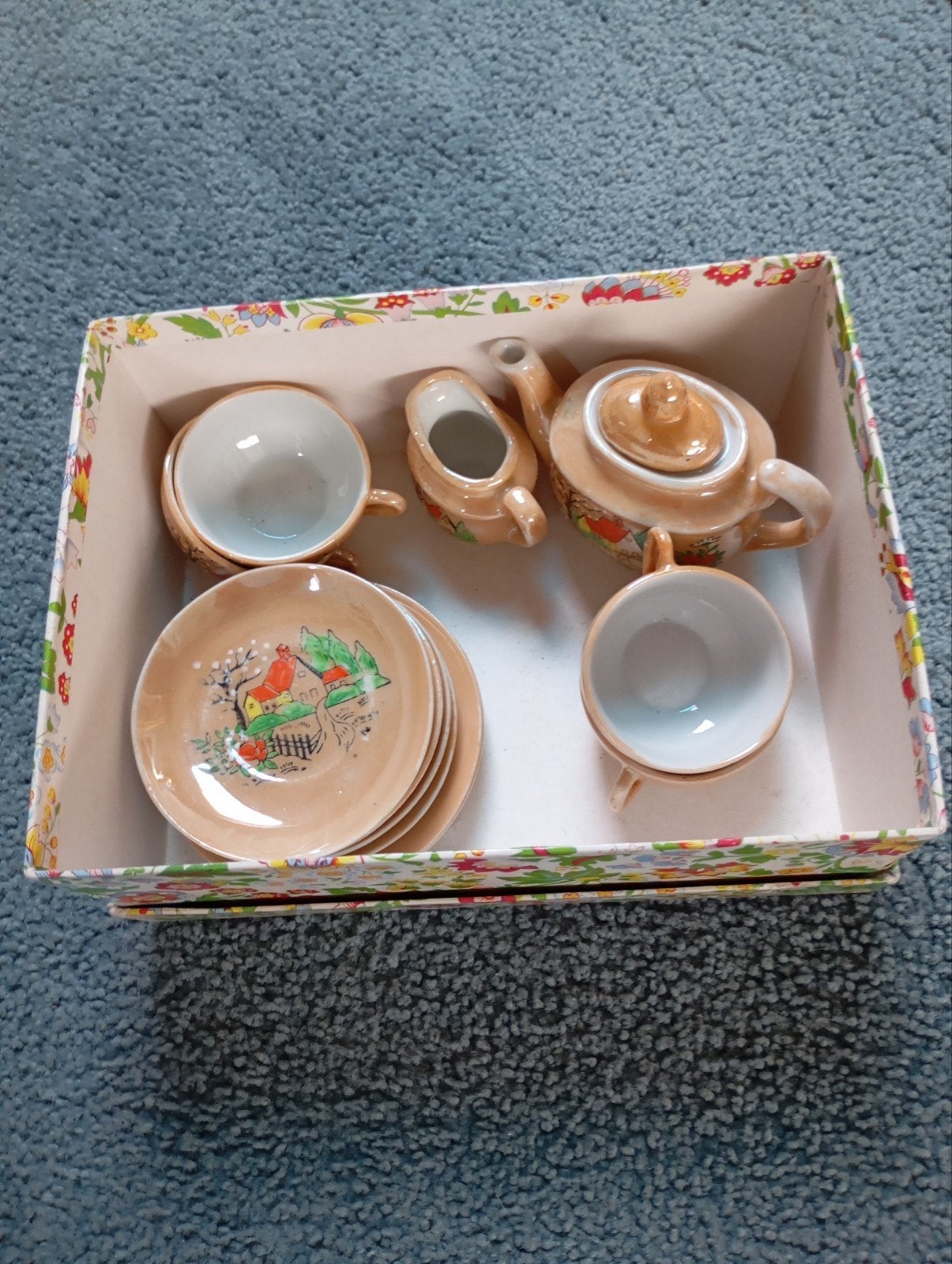 Vintage Kinderservies igst, Verzamelen, Poppenhuizen en Toebehoren, Ophalen of Verzenden, Poppenhuis