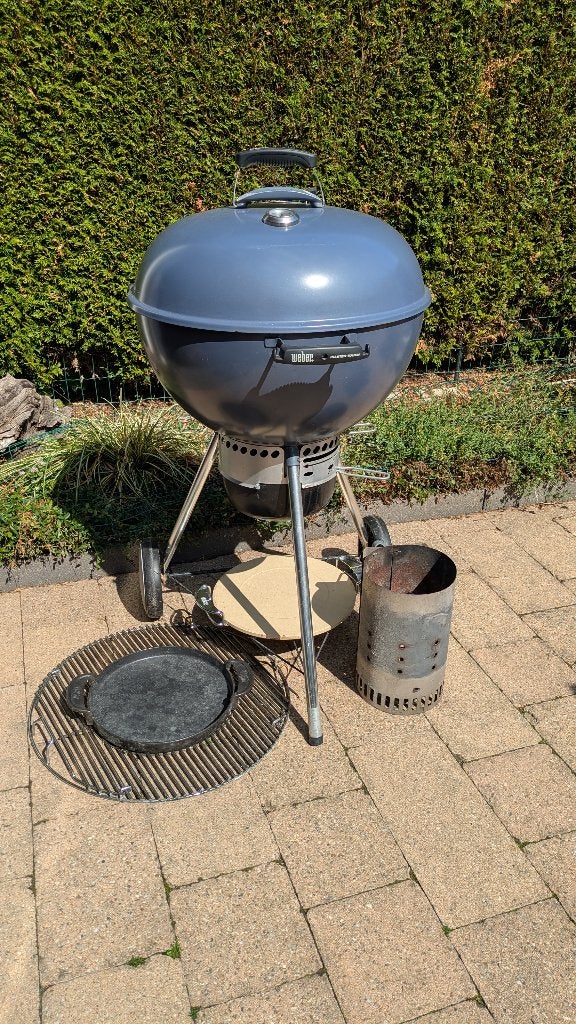 Weber houtskool BBQ 57cm met veel extras, Ophalen, Gebruikt, Weber, Met accessoires