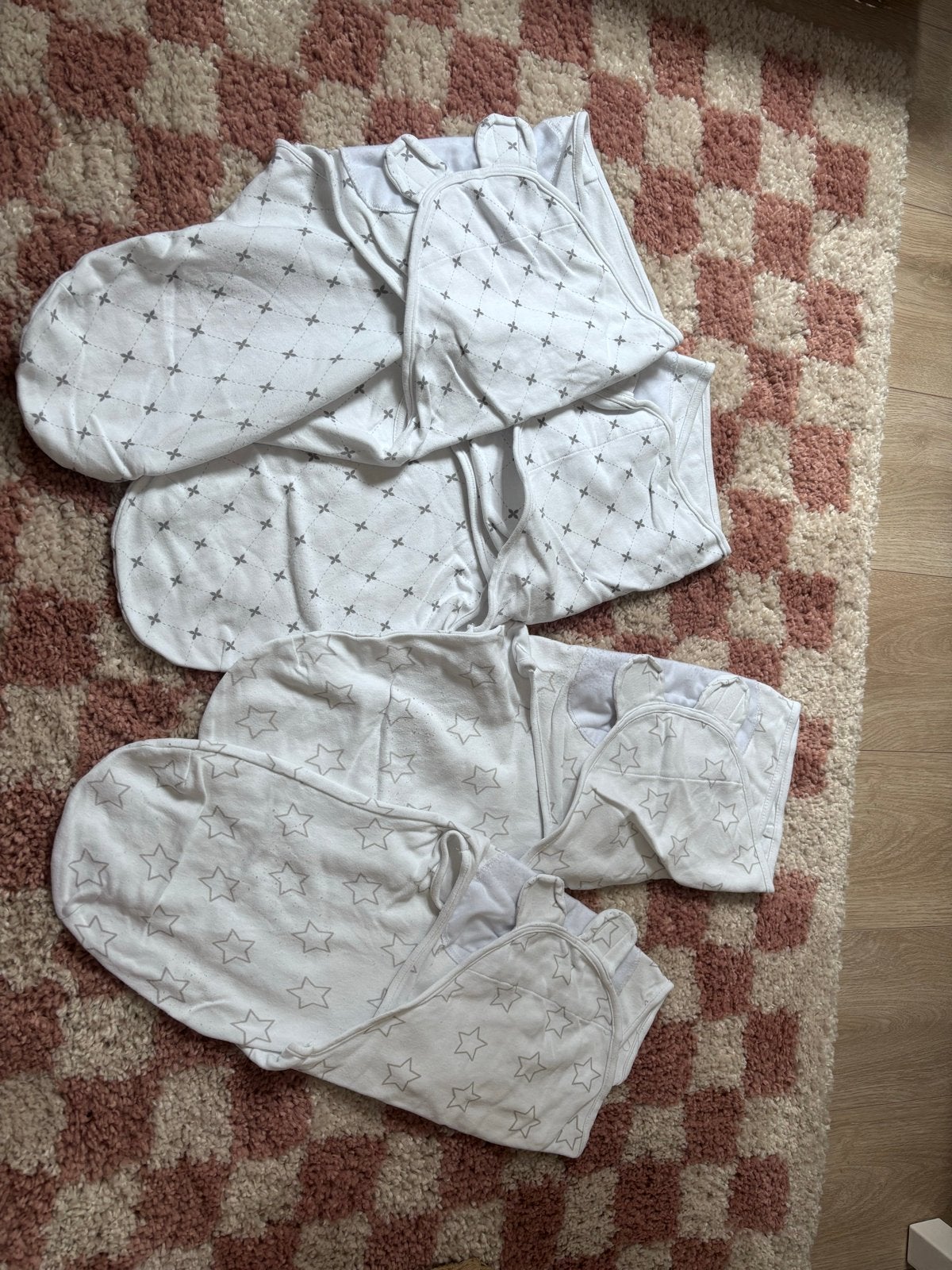 Meyco Bakerzakken (4 stuks) - 4 tot 6 maanden, Ophalen, Zo goed als nieuw, 70 tot 85 cm, Bakerzak of Bakerdoek