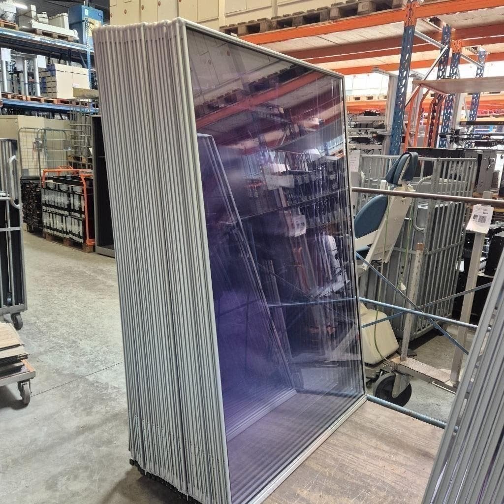 plexiglas windschermen met aluminium omranding 193x120 cm, Ophalen, Gebruikt, 200 cm of meer, 150 tot 200 cm