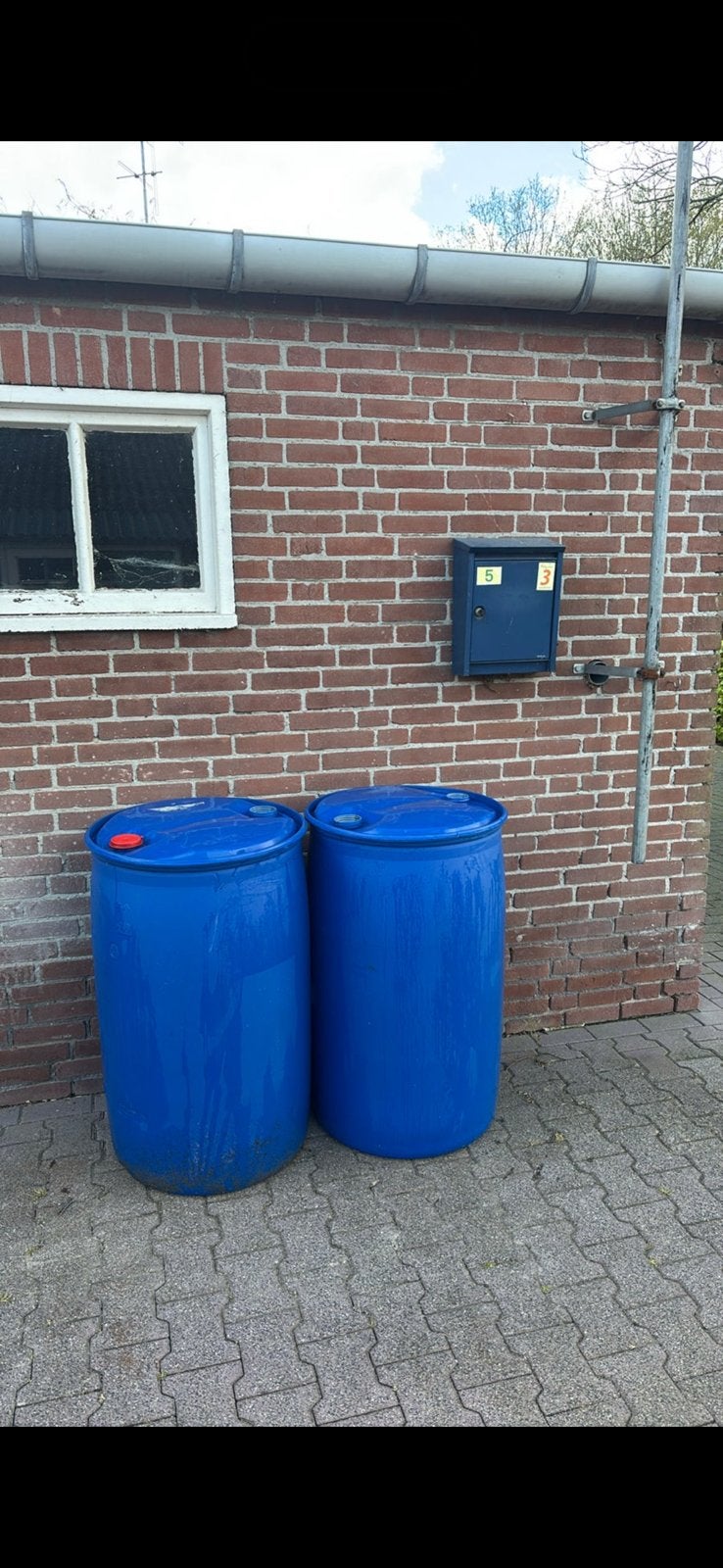 200 liter vat/regenton, Tuin en Terras, Regentonnen, 150 liter of meer, Ophalen of Verzenden, Zo goed als nieuw
