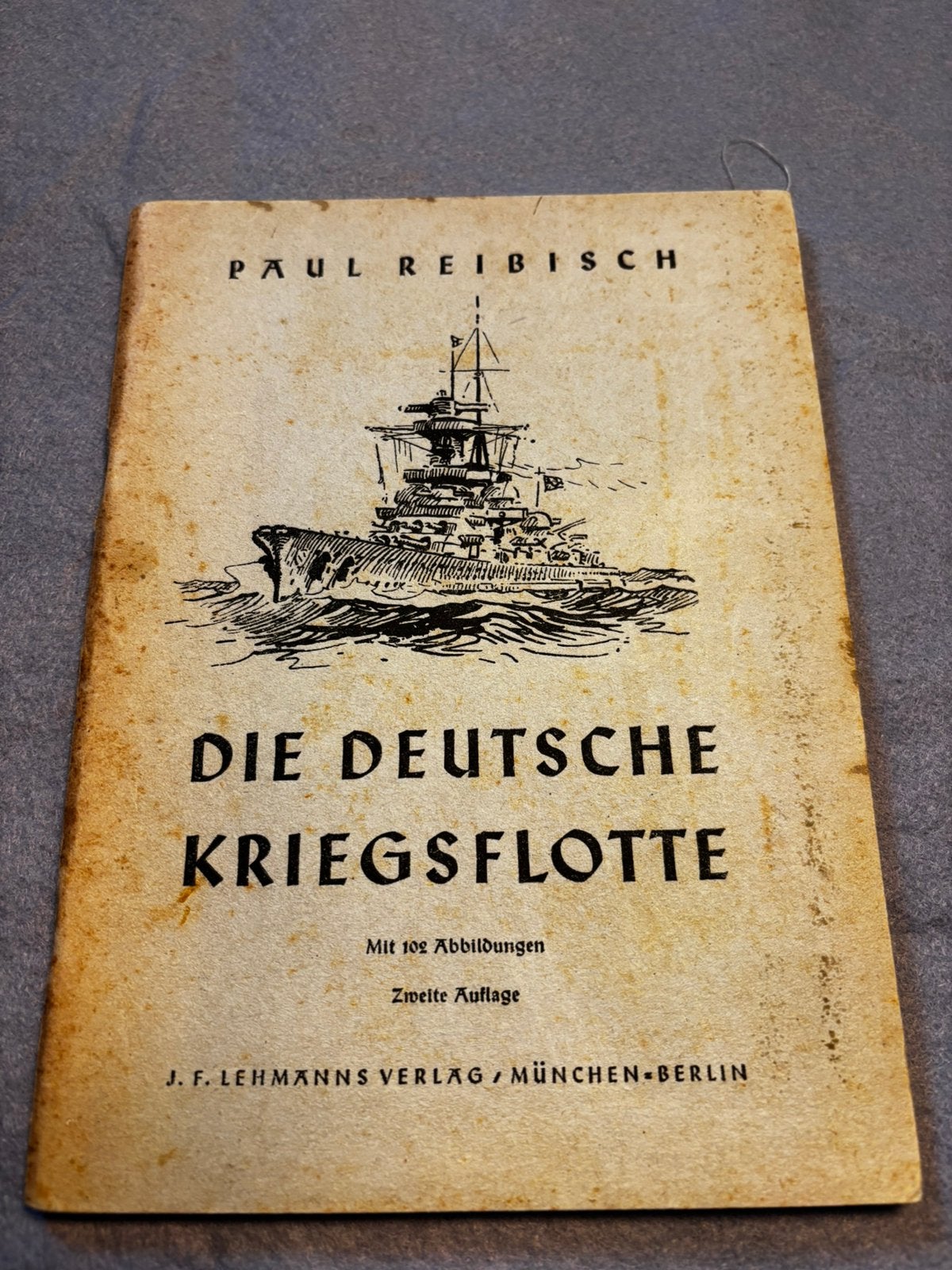 Kriegsmarine “ die deutsche kriegsflotte”, Ophalen of Verzenden, Marine, Duitsland, Boek of Tijdschrift