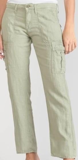 Le Temps Des Cerises, licht groene linnen broek, mt 30, Maat 38/40 (M), Ophalen of Verzenden, Zo goed als nieuw, Le temps des Cerises
