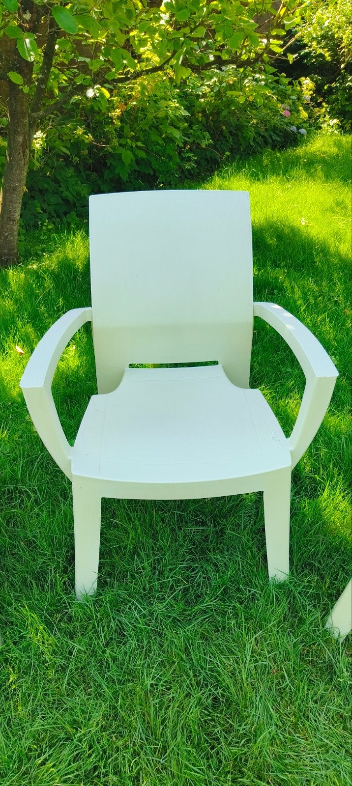 5 Jardin Allibert Tuinstoelen - Stapelbaar en Duurzaam, Ophalen, Kunststof, Gebruikt, Allibert