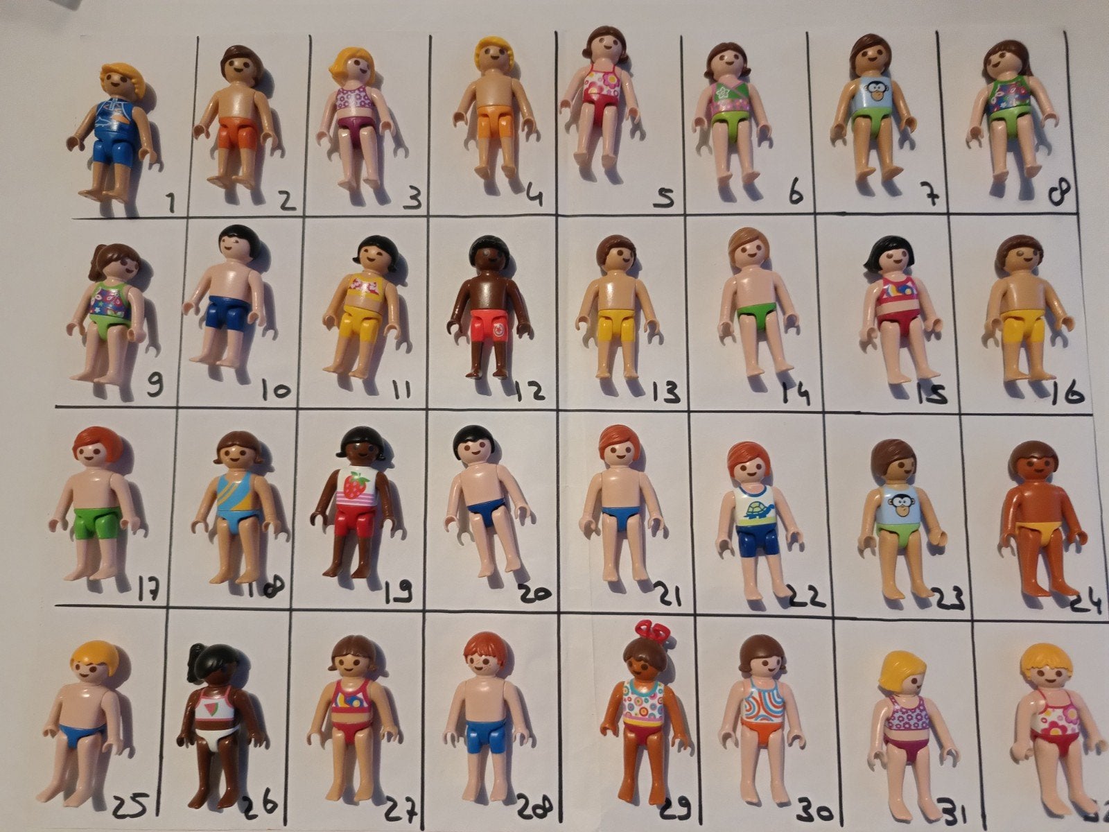kinderen in zwemkleding, €0,75 p.st., Ophalen of Verzenden, Zo goed als nieuw, Losse onderdelen