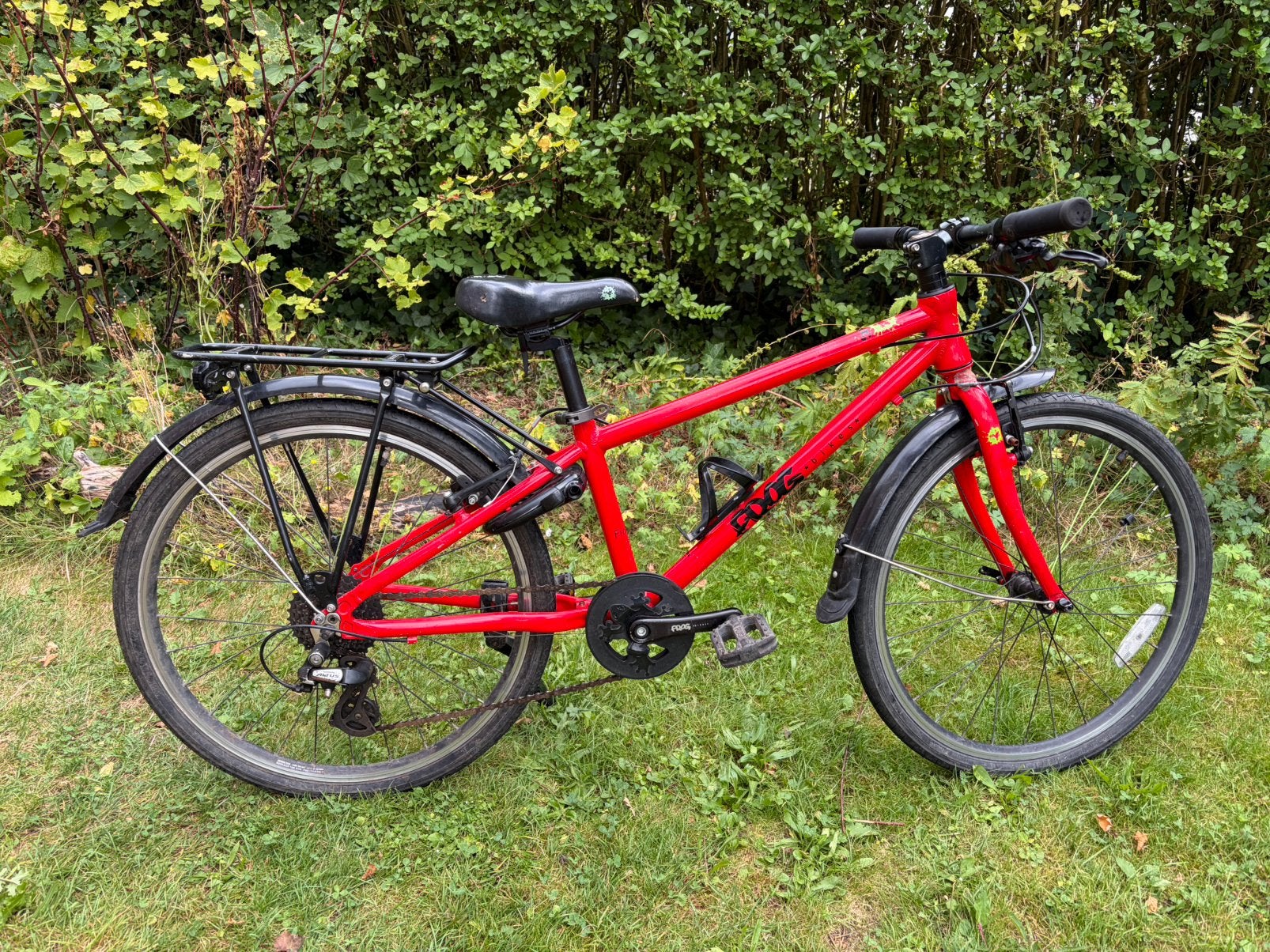 Frog maat 62 kinderfiets, Fietsen en Brommers, Ophalen, 20 inch of meer, Gebruikt, Velgrem