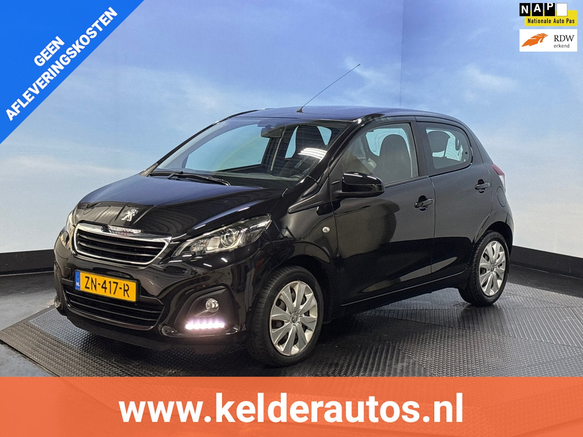 Peugeot 108 1.0 e-VTi Active Airco, Bluetooth, Auto's, Voorwielaandrijving, Stof, Gebruikt, 4 stoelen